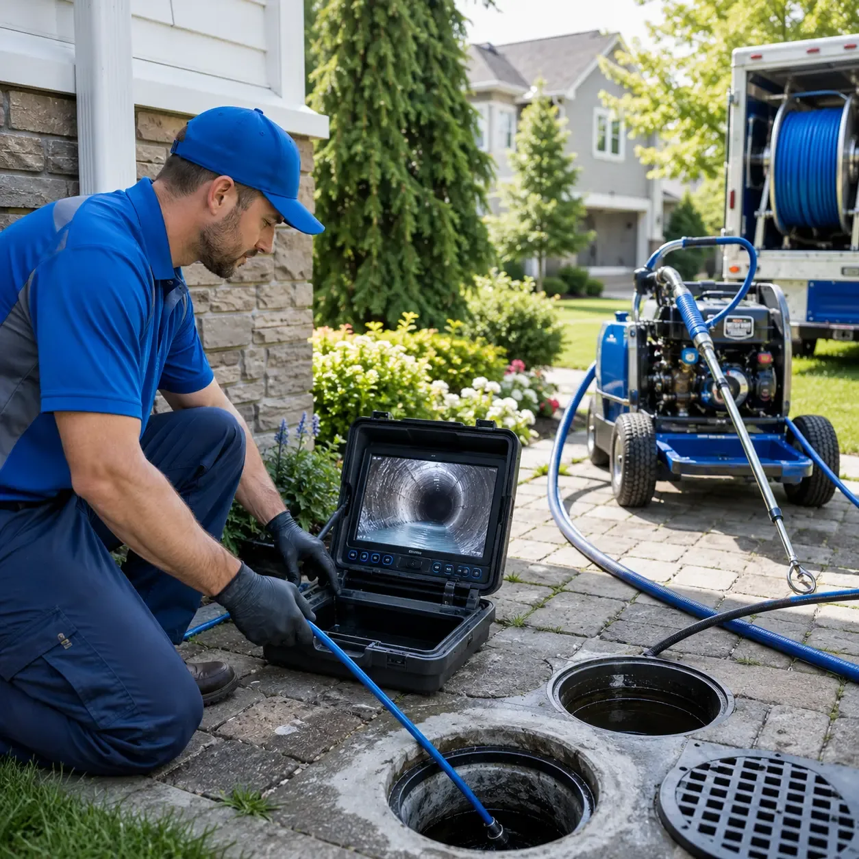 Outdoor drain cleaning professionals serving Seymour, CT