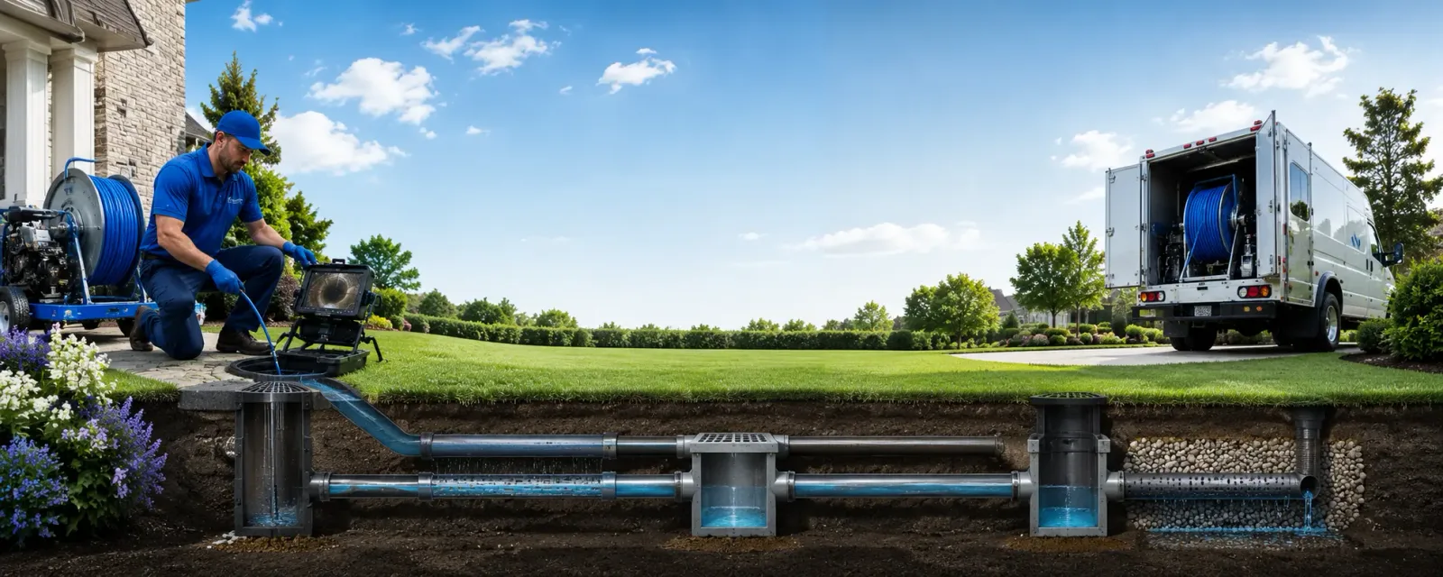 Outdoor drain cleaning information for Seymour, CT